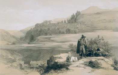 Ansichten von Rom und seiner Umgebung: Stadt und Schloss von San Buci